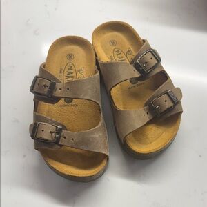 Stylish Tan Kids Sandals with Adjustable Straps new size 26